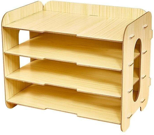 Document Holder 4 Pfl Wood Shelves 31x24x27cm Er D L