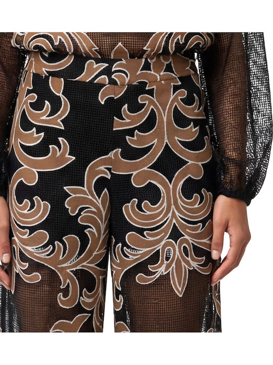 Damen Hochgebirge Baumwoll Pantaloons Braun-Schwarz