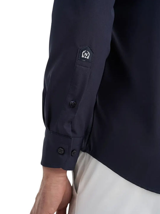 Long Sleeve Shirt in Regular Fit Blue