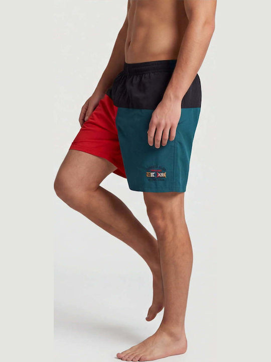 Men's Swimwear Shorts Red Striped