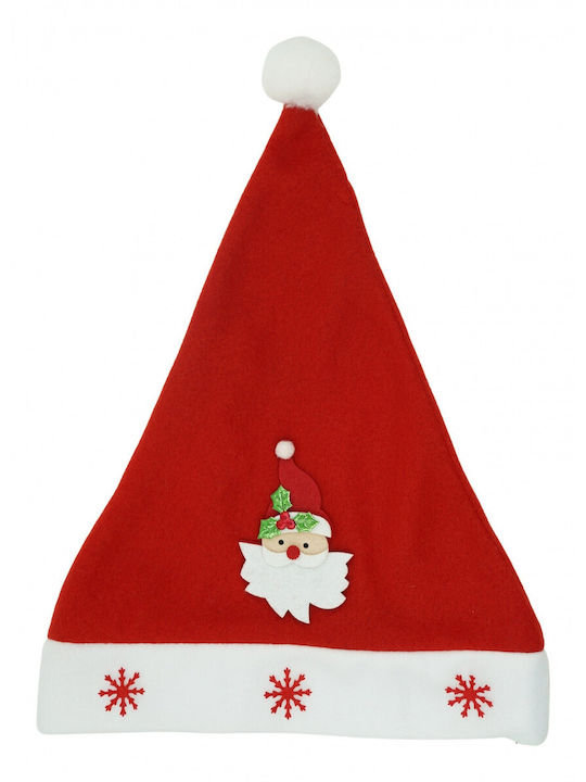 Pălărie Moș Crăciun Alista Home Model Moș Crăciun Roșie Ornament Fulgi De Zăpadă O Mărime Material Textil