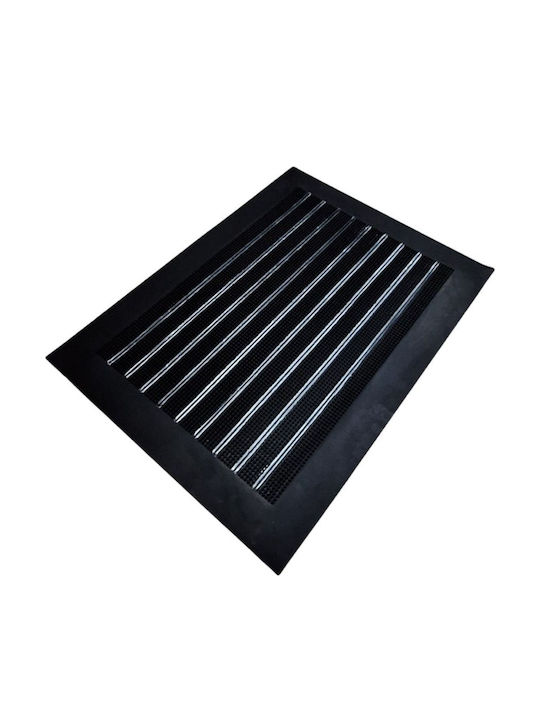 Eurofil Rubber Doormat Stripe Black 60x80cm Thickness 8mm