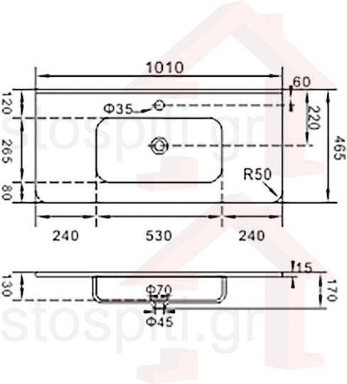 KLP Piccolo Plus Unterbaubecken Badezimmerwaschbecken aus Porzellan mit Wasserhahn 101x46cm KLP Piccolo Plus Unterbaubecken Badezimmerwaschbecken aus Porzellan mit Wasserhahn 101x46cm