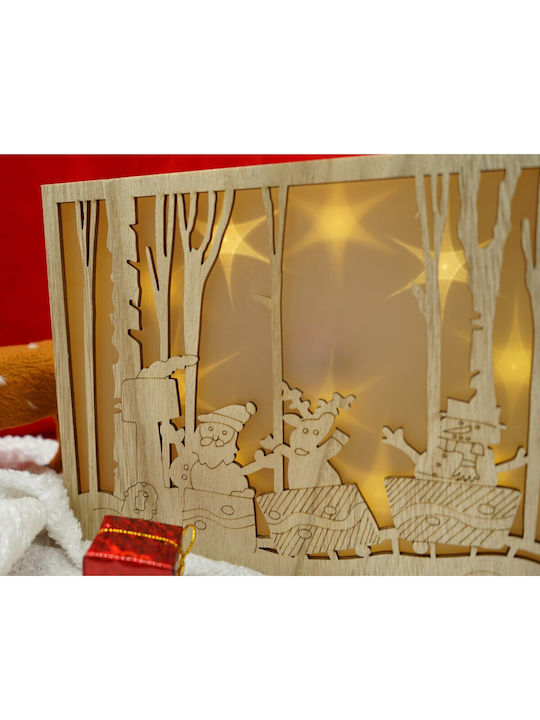 Alista Home Figurină Decorativă de Crăciun cu Lumină LED Maro