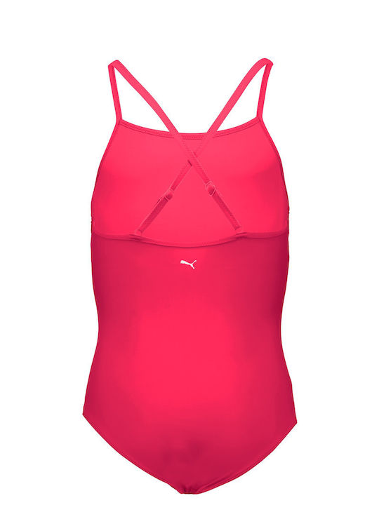 PUMA Club House Παιδικό Μαγιό Ολόσωμο Φούξια