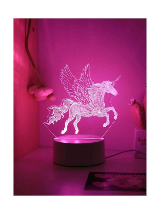 Markadoro Διακοσμητικό Φωτιστικό LED 3D Illusion 3x3εκ.