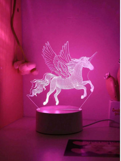 Markadoro Lămpi Decorative Pentru Masă LED Iluzie 3D 3x3cm