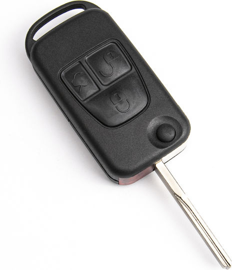 Калъф За Сгъваем Ключ Mercedes A C W210 A208 A124 S210 W163 Sl 3 Бутона
