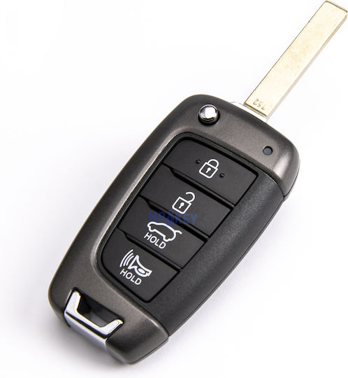 Κέλυφος Αναδιπλούμενου Κλειδιού Hyundai Santa Fe Accent 4 Κουμπιά
