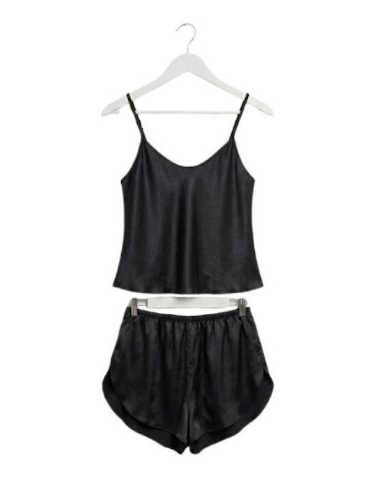 Soccus Set Pijamale Dama De Vară Negru