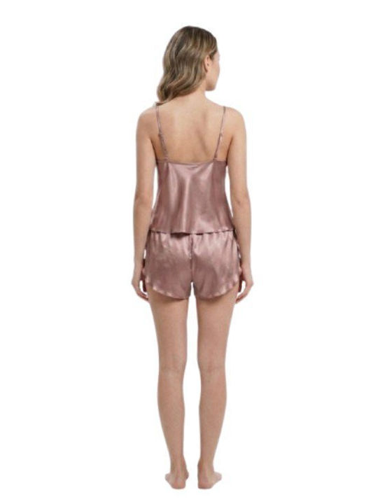 Soccus Set Pijamale Dama De Vară Culoare Măr Stricat