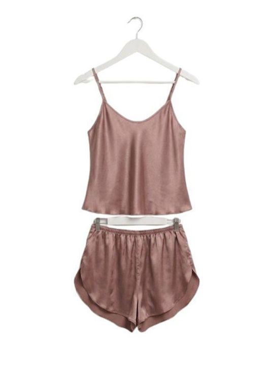 Soccus Set Pijamale Dama De Vară Culoare Măr Stricat