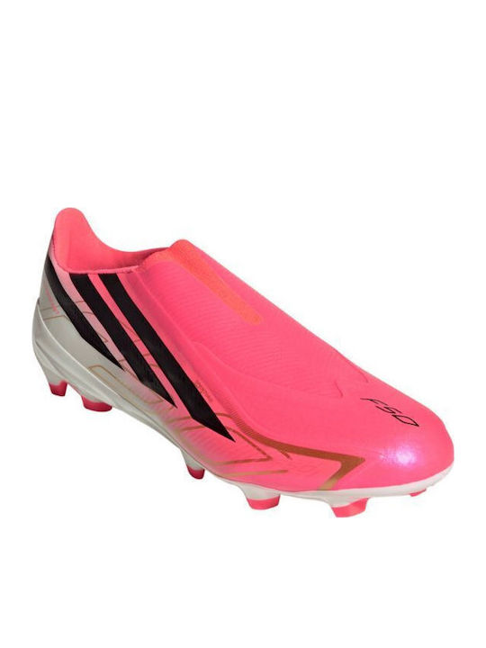 adidas League Football Shoes with Cleats FG Pink