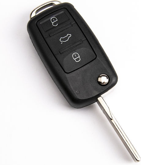 Foldable Key Shell Vw Touareg Phaeton 3 Buttons