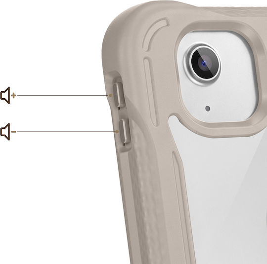 Avizar Hülle Ipad Air 11 M4 2026 Stoßfeste Bumper Ecken Handgriff Stand Beige