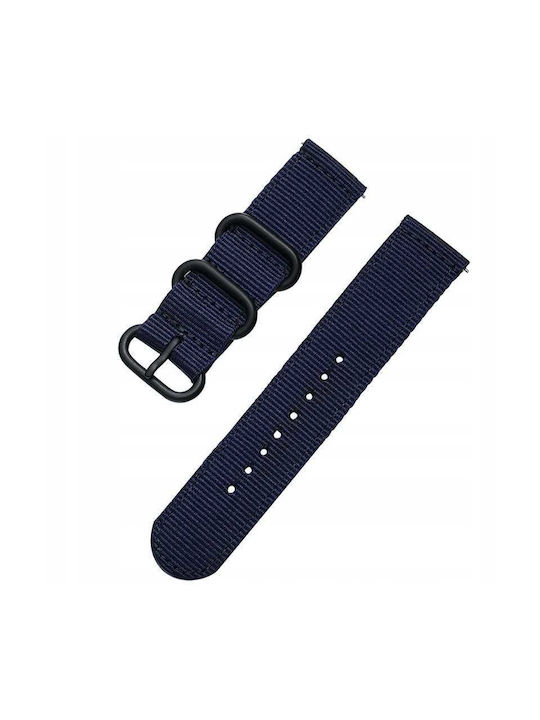 Sc Nato Strap 22mm Navy Blue