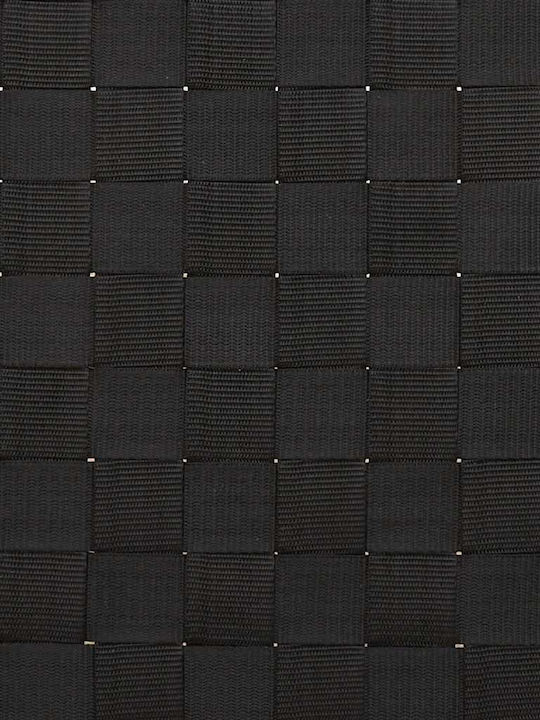 Bamboo Garden & Pool Deckchair Black 199x55x30cm
