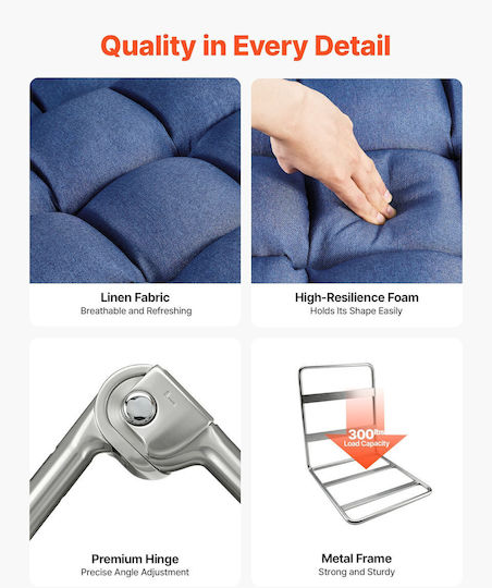 Vielseitiger Sitzsack Nackenrolle Blau