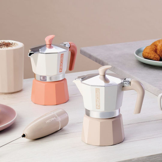 Pedrini Mymoka Electric Stovetop Espresso Pot Orange