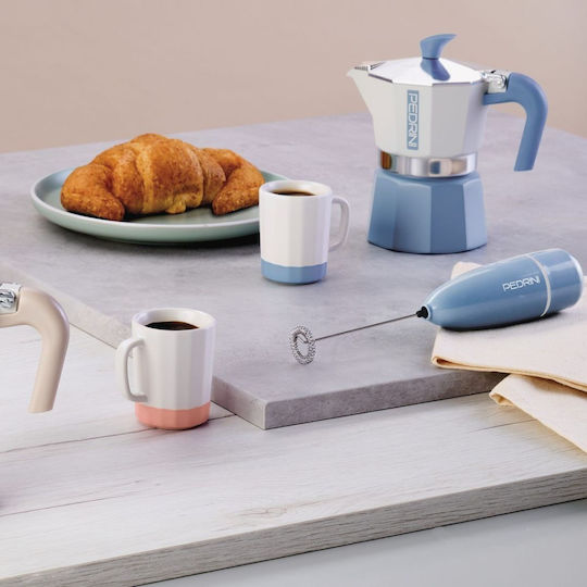 Pedrini Mymoka Electric Stovetop Espresso Pot Blue