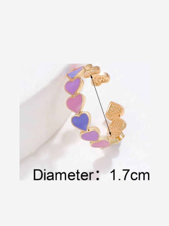 Gold Plated Kids Ring with Heart Design Opening RKID04