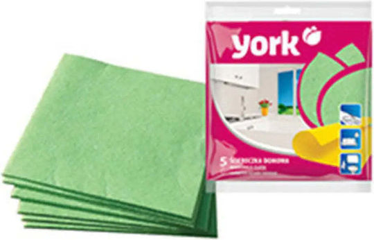 York Гумени Кърпи За Обща Употреба 35x35см 5 Броя