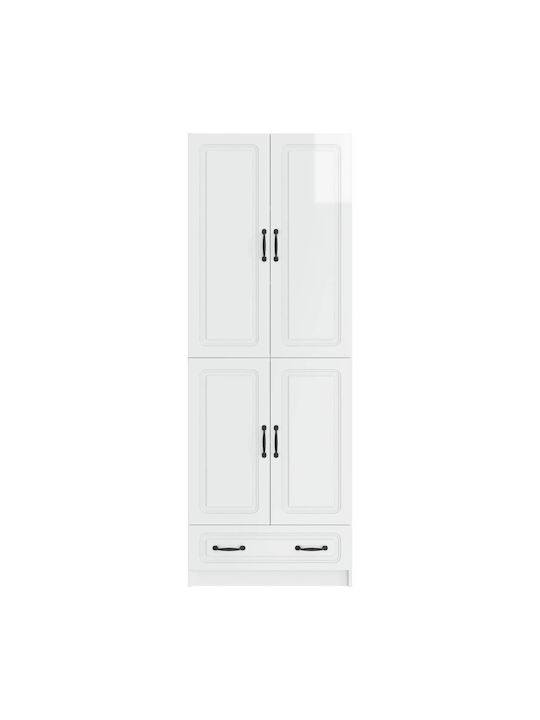 Bücherregale Weiß 2Stücke 66x34.5x184cm