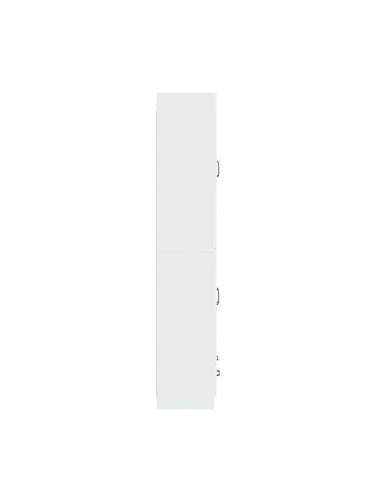 Bücherregale Weiß 2Stücke 66x34.5x184cm