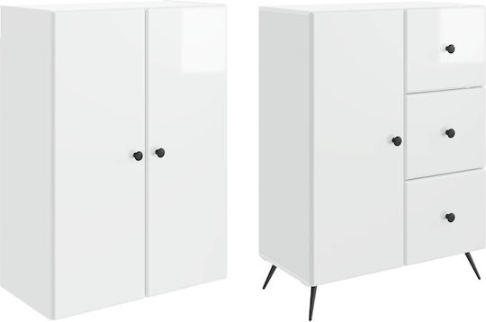Библиотеки Бяла (2 Броя) 66x34.5x90 см