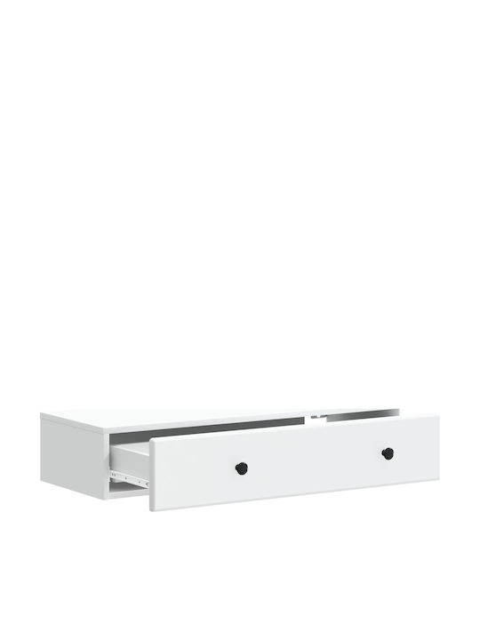 Consolă Din Lemn Alb M87.5xL34.5xÎ17cm