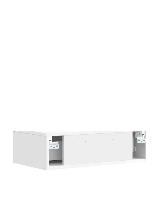Consolă Din Lemn Alb M59xL34.5xÎ17cm