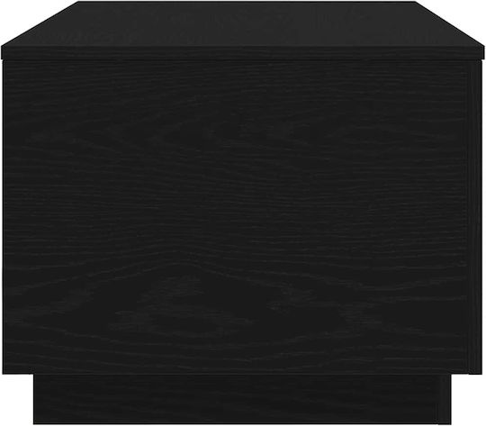 Masă Centrală Rectangulară din Lemn Stejar Negru 90x50x40 cm