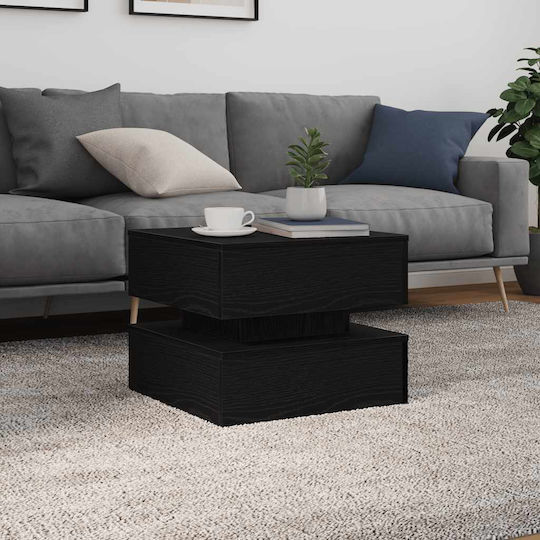 Ορθογώνιο Βοηθητικό Τραπεζάκι Ξύλινο Black Oak Μ50xΠ50xΥ40εκ.