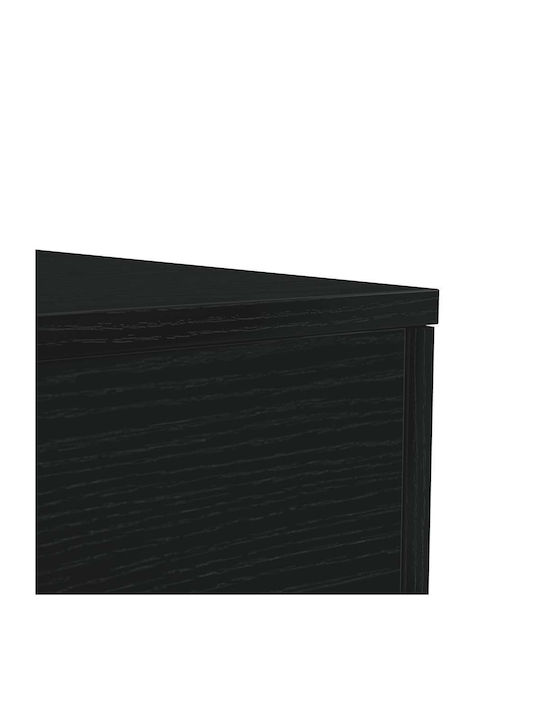 Rectangular Side Table Wooden Black Oak 50x50x40 cm
