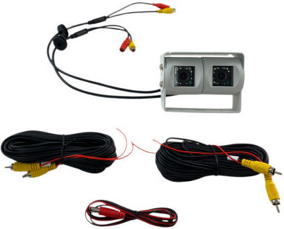 Dual Reverse Camera Truck Bus or Caravan Waterproof Cover Night IR Function