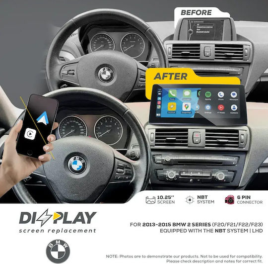 ZZ2 Автомобилна Аудио Система за BMW Серия 2 2013–2015 (Bluetooth/USB/Wi-Fi/GPS/Apple CarPlay/Android Auto)