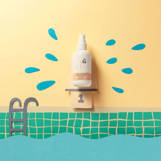 Naïf SPF50 Waterproof Infant Sunscreen Spray for Face & Body 100ml