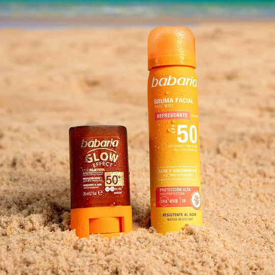 Face Sun Protection Stick Glow Effect Spf 50+ Uva Uvb Glow Effect Babaria 20 Ml