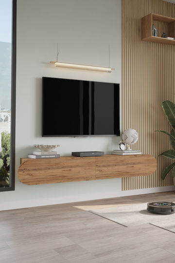 Έπιπλο TV Επιτοίχιο Μπεζ 180x31x30εκ. Έπιπλο TV Επιτοίχιο Μπεζ 180x31x30εκ.