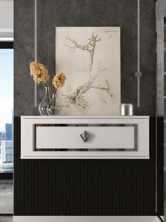 White TV Stand L87xD33xH33cm