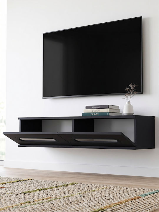 Έπιπλο Τηλεόρασης Γκρι Μ120xΠ30xΥ26cm