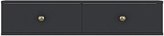 Έπιπλο TV Επιτοίχιο Γκρι 120x30x26εκ. Έπιπλο TV Επιτοίχιο Γκρι 120x30x26εκ.