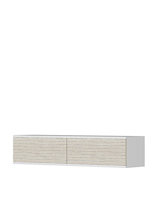 TV-Ständer Weiß M120xP30xH26cm