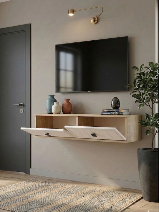 White TV Stand L120xD30xH26cm