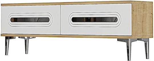 Έπιπλο TV Επιδαπέδιο Λευκό 120x30x41εκ.