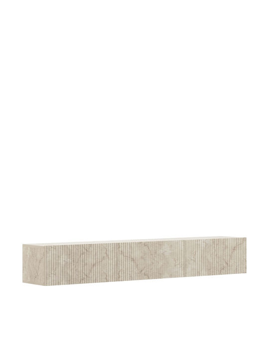 TV-Ständer mit LED-Beleuchtung Beige M180xT31xH28cm