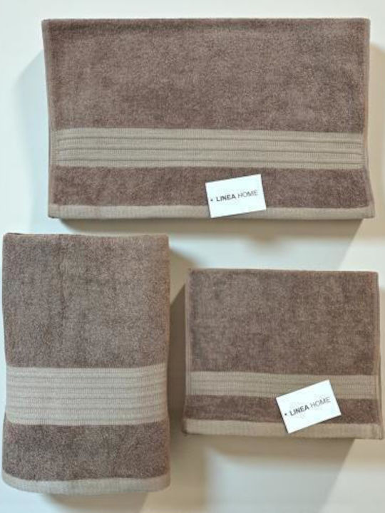 Linea Home Πετσέτα Προσώπου Monde 50x90εκ. Bambaki Βάρους 480gr/m²