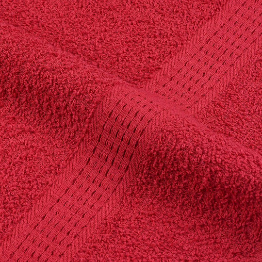 vidaXL Washcloth Red 2 Pieces Weight 360gsm