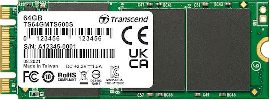 Transcend MTS600S SSD 64GB M.2 SATA III TS64GMTS600S