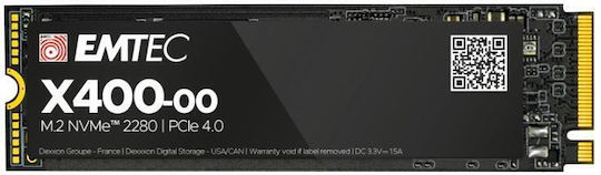 Emtec X400 Power Pro SSD 2TB τύπου M.2 με σύνδεση PCI Express 4.0 ECSSD2TX400